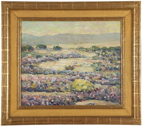 Desert Verbena Oil Painting by Frank Coburn