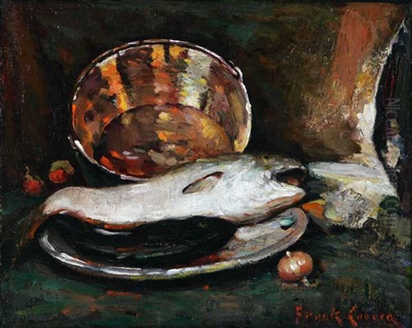 Still Life - Fish Oil Painting by Frank Coburn