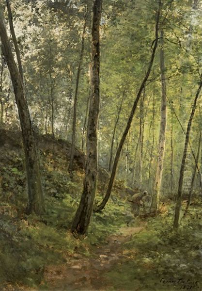 Sous-bois Oil Painting by Cesar De Cock