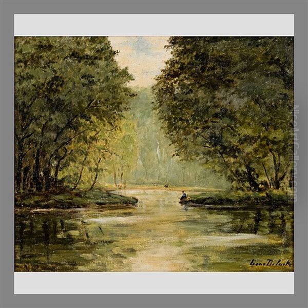 By The River Oil Painting by Cesar De Cock