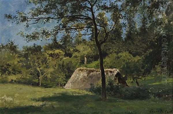 Grove Oil Painting by Cesar De Cock