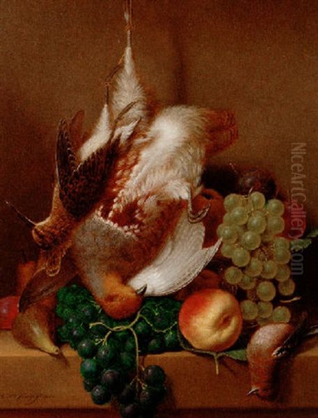 Still Life With Game And Fruit Oil Painting by Cornelis de Cock