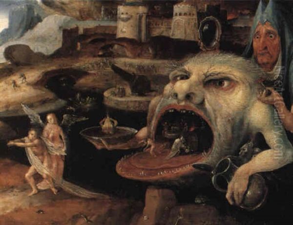 Hell Oil Painting by Jan Wellens de Cock