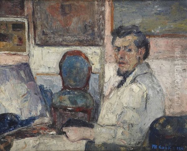 Self Portrait Oil Painting by Philibert Cockx