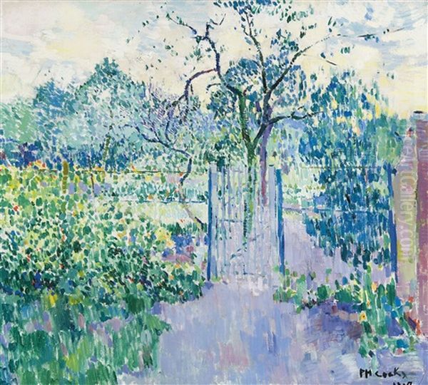 Jardin En Ete Oil Painting by Philibert Cockx