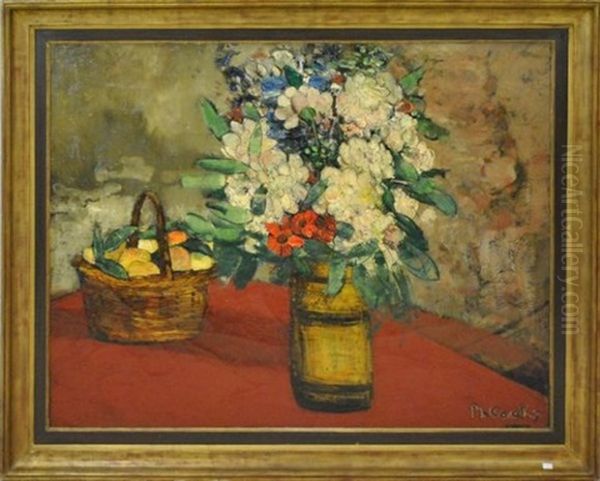 Nature Morte Aux Fleurs by Philibert Cockx