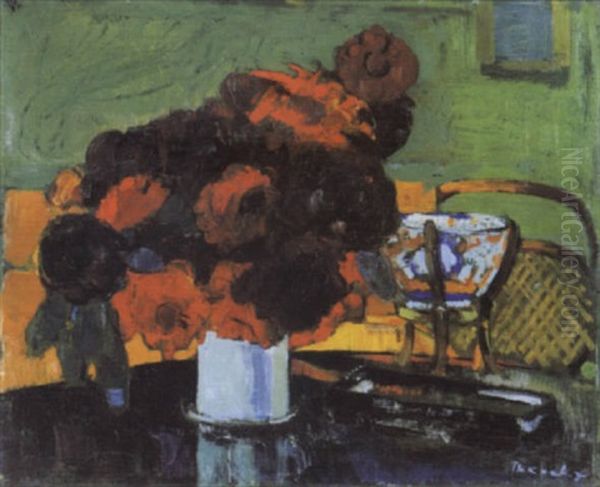 Stilleven Met Bloemen Oil Painting by Philibert Cockx