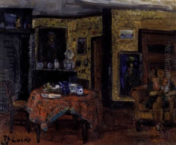 Interieur Oil Painting by Philibert Cockx