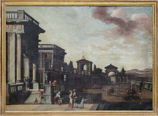 Architekturcapriccio Oil Painting by Viviano Codazzi