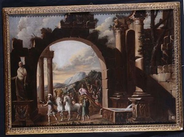 Trionfo Romano Oil Painting by Viviano Codazzi