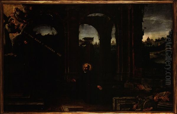 Die Erleuchtung Des Igantius Von Loyola Oil Painting by Viviano Codazzi