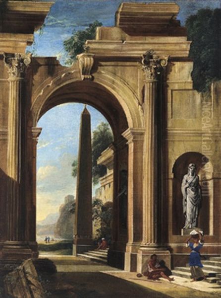 Capriccio Architettonico Oil Painting by Viviano Codazzi