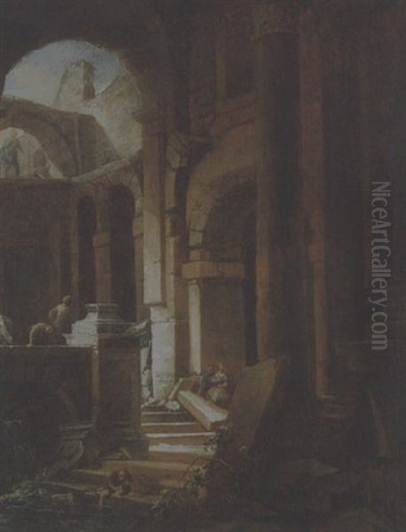 Capriccio Architettonico Oil Painting by Viviano Codazzi