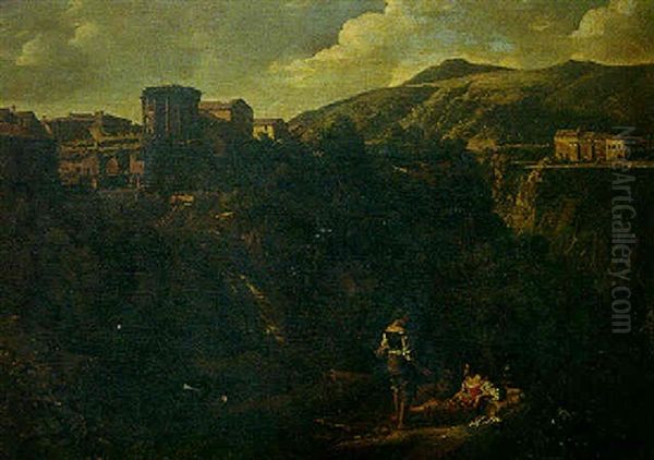 Tivoli Et Ses Environs Oil Painting by Viviano Codazzi