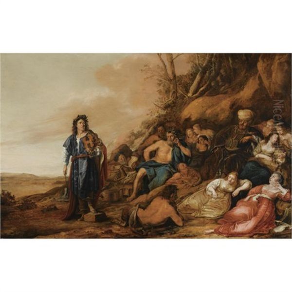 The Judgement Of Midas Oil Painting by Pieter Jacobs Codde