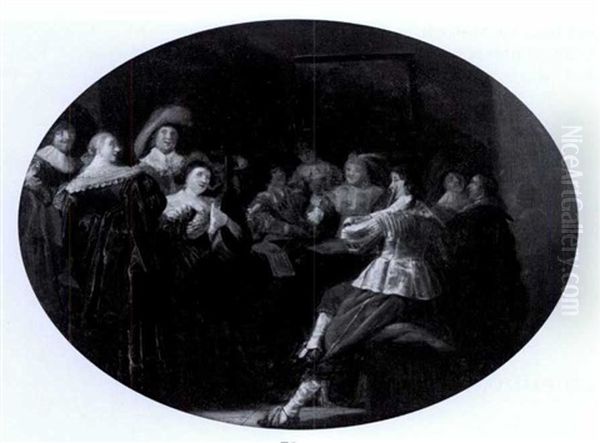 Musical Party Oil Painting by Pieter Jacobs Codde