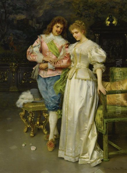 Betrothed Oil Painting by Federico Andreotti