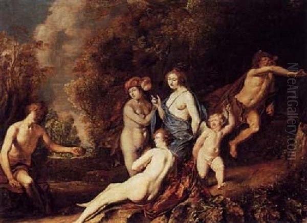 The Judgement Of Paris Oil Painting by Pieter Jacobs Codde