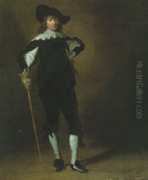 A Cavalier Oil Painting by Pieter Jacobs Codde