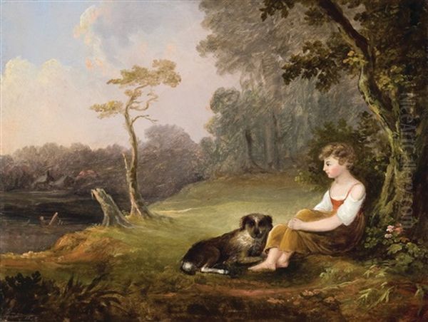 A Girl's Best Friend Oil Painting by Charles Codman