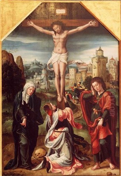 Die Kreuzigung Christi Oil Painting by Pieter Coecke van Aelst the Elder