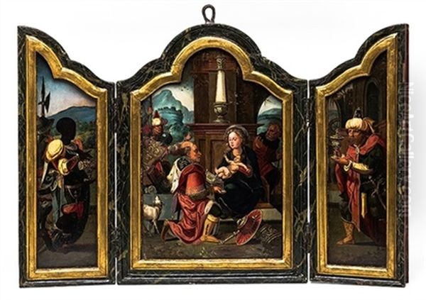 Adoracion De Los Magos Oil Painting by Pieter Coecke van Aelst the Elder