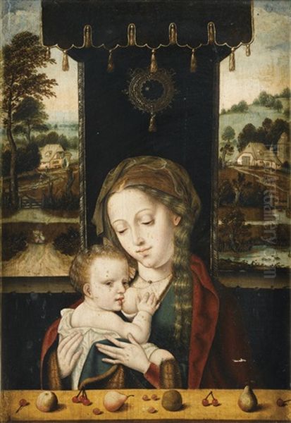 Vierge A L'enfant Oil Painting by Pieter Coecke van Aelst the Elder