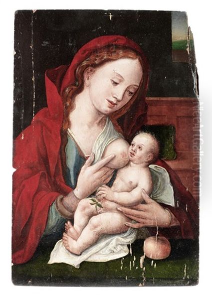 The Madonna And Child Oil Painting by Pieter Coecke van Aelst the Elder