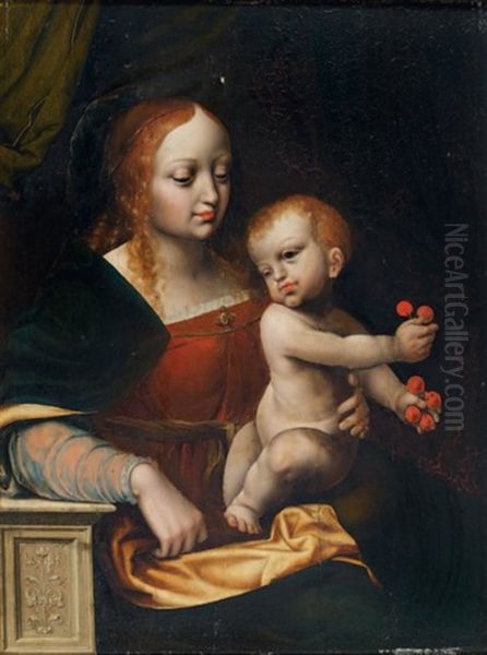 Vierge A L'enfant Oil Painting by Pieter Coecke van Aelst the Elder