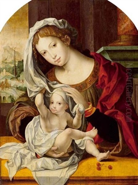 Maria Mit Kind Oil Painting by Pieter Coecke van Aelst the Elder