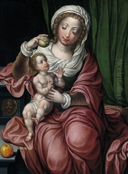 Maria Mit Dem Kind Oil Painting by Pieter Coecke van Aelst the Elder