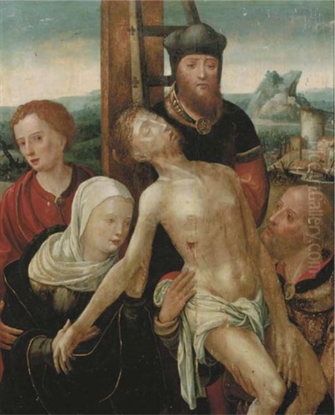 The Lamentation Oil Painting by Pieter Coecke van Aelst the Elder