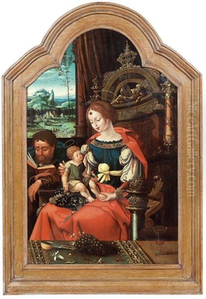 Die Heilige Familie Oil Painting by Pieter Coecke van Aelst the Elder