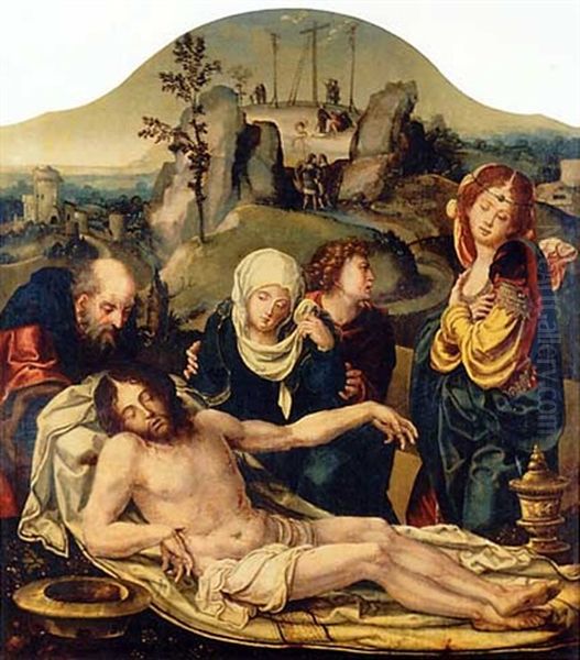 The Lamentation Oil Painting by Pieter Coecke van Aelst the Elder