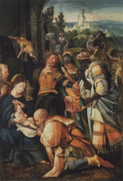 L'adoration Des Mages Oil Painting by Pieter Coecke van Aelst the Elder