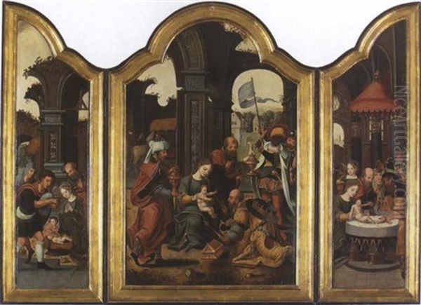 Hausaltar Oil Painting by Pieter Coecke van Aelst the Elder