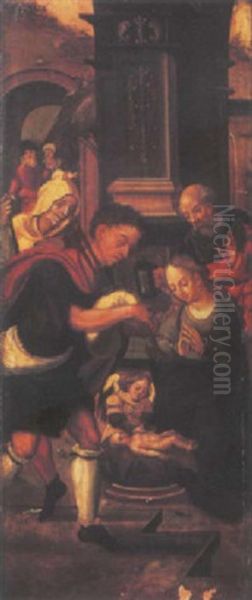 The Adoration Of The Shepherds by Pieter Coecke van Aelst the Elder