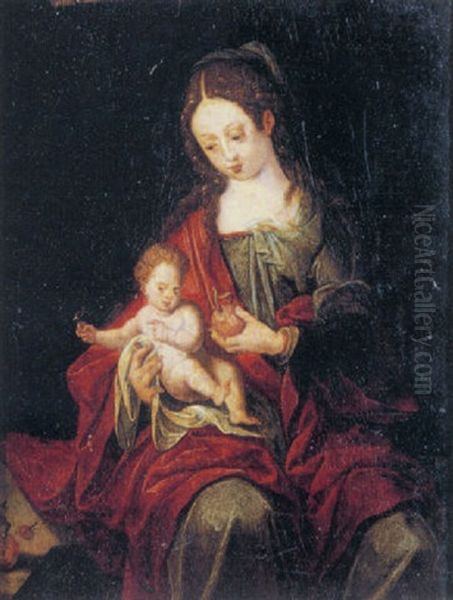 Vierge A L'enfant Oil Painting by Pieter Coecke van Aelst the Elder