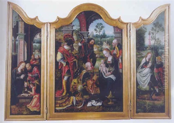 The Adoration Of The Magi by Pieter Coecke van Aelst the Elder