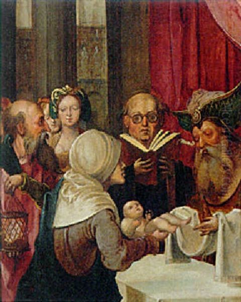 The Circumcision Oil Painting by Pieter Coecke van Aelst the Elder