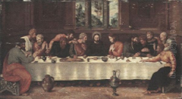 The Last Supper Oil Painting by Pieter Coecke van Aelst the Elder