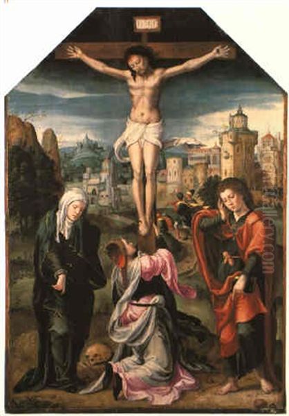 Die Kreuzigung Christi Oil Painting by Pieter Coecke van Aelst the Elder