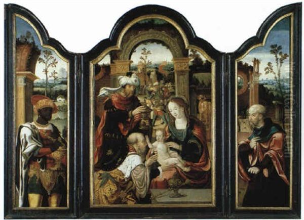 L'adoration Des Mages Oil Painting by Pieter Coecke van Aelst the Elder