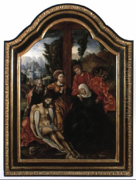 La Deploration Sur Le Corps Du Christ Mort Oil Painting by Pieter Coecke van Aelst the Elder