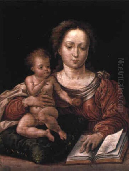 The Virgin And Child Oil Painting by Pieter Coecke van Aelst the Elder