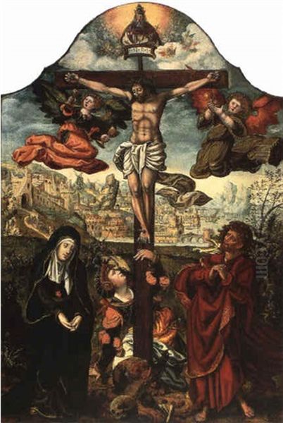 La Crucifixion by Pieter Coecke van Aelst the Elder