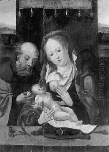 The Holy Family Oil Painting by Pieter Coecke van Aelst the Elder