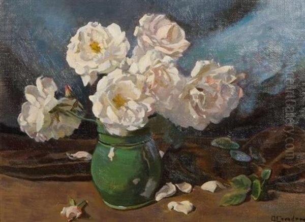 Still Life With Flowers Oil Painting by Otto Coenders