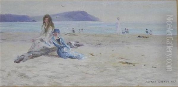 Palm Beach Oil Painting by Alfred Coffey