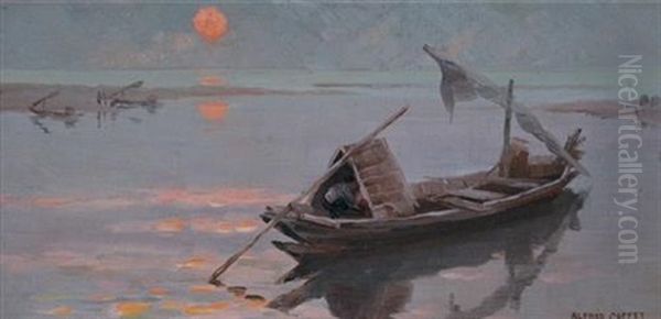 Still Night Oil Painting by Alfred Coffey